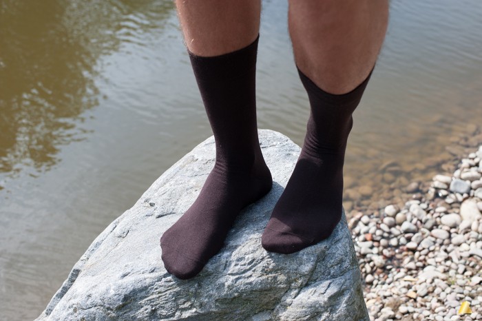 Rocksock mens casual socks chocolate color